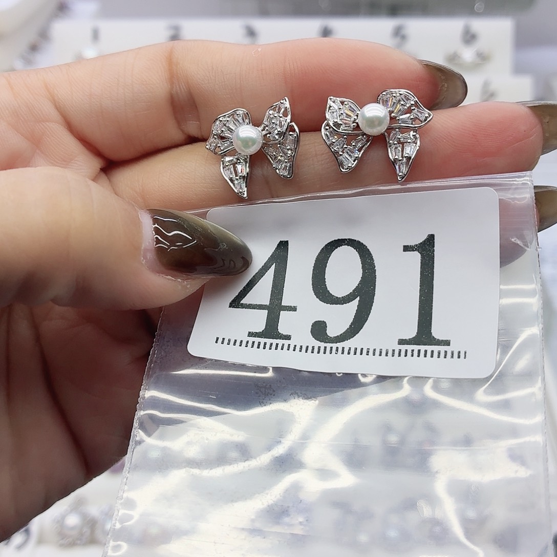 D***I珠宝奇石银S925镶嵌淡水珍珠491拍2发1