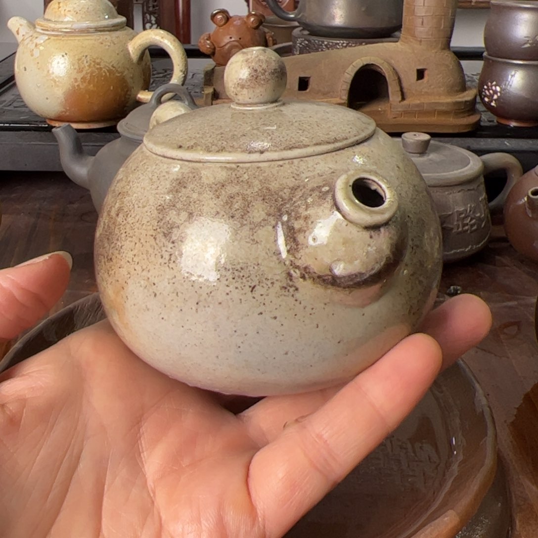 贵台龙窑柴烧茶壶177