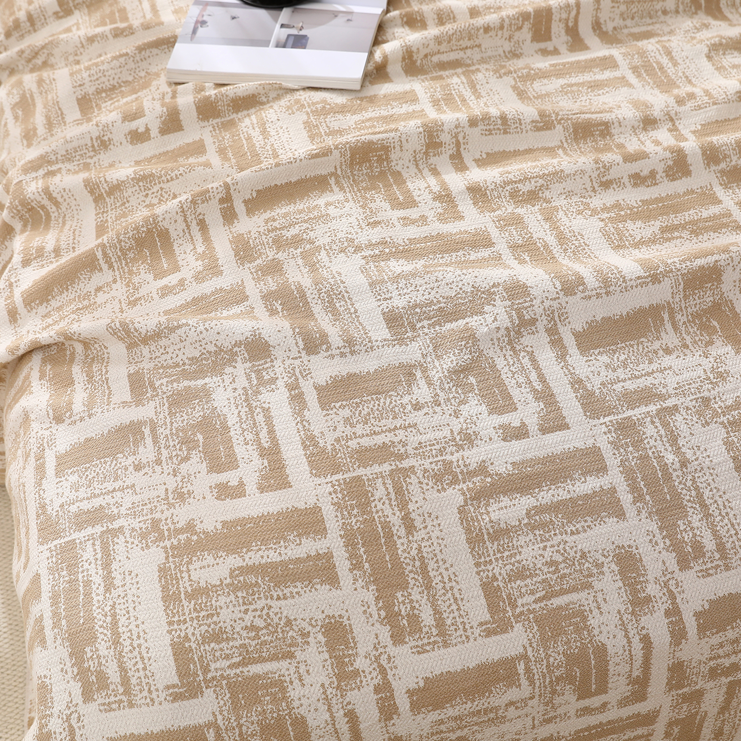 【格律】230/250私人高订汉麻轻奢加厚纱布毯床盖