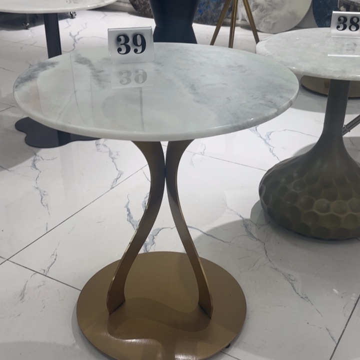 大理石不锈钢蓝水晶不锈钢钛金架竞拍