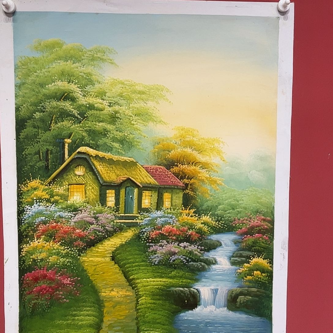 油画夜**梦刘文桂油画作品