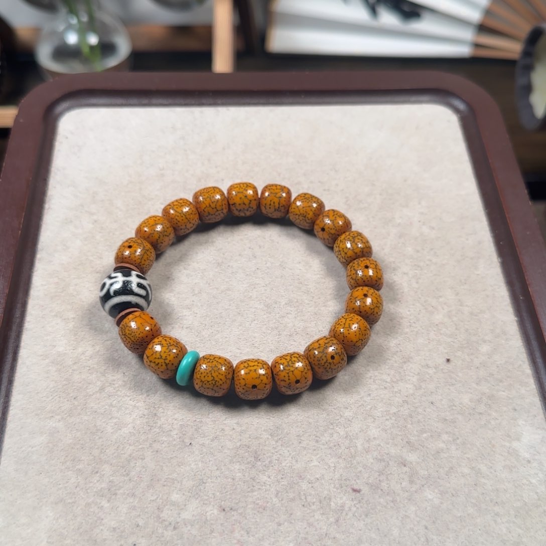 未镶嵌菩提把件三**道星月菩提