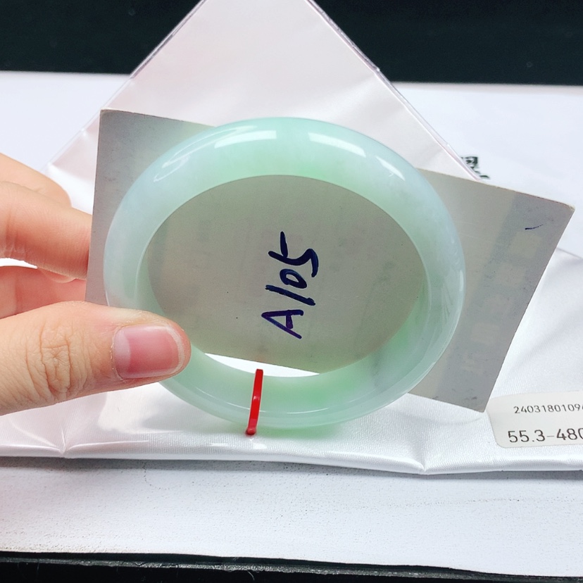 【闪购商品】翡翠手镯未镶嵌天然缅甸a货手镯55+