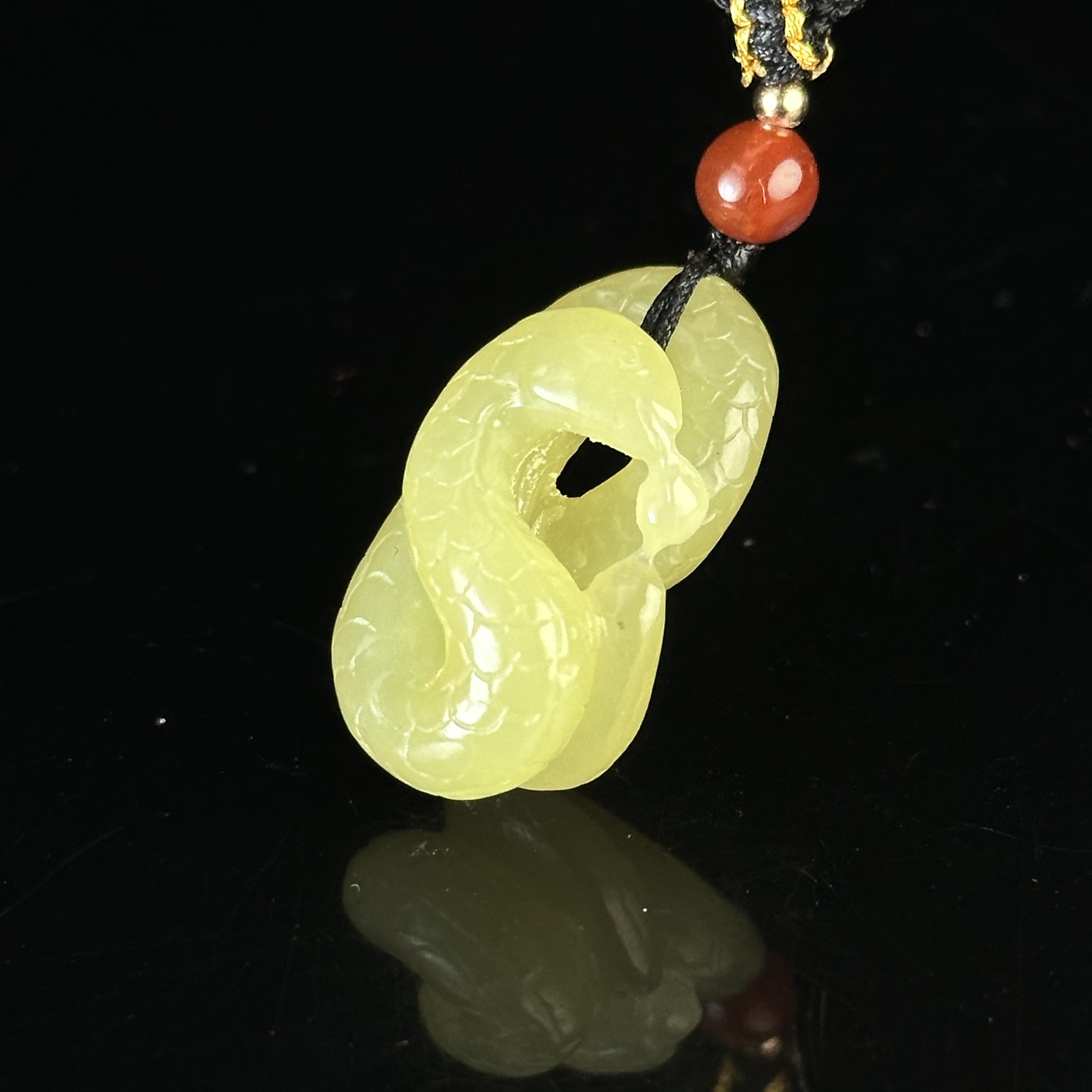 20世纪和田黄玉蛇佩 ZR200115007*【上海兰馨】