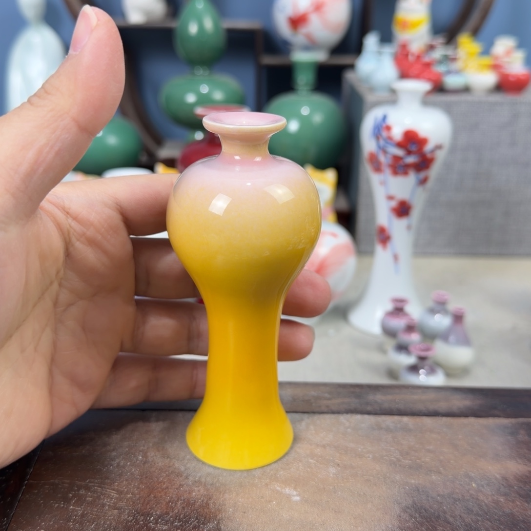 陶瓷手工小花器摆件