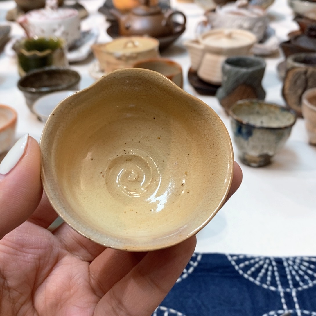 柴烧侘寂粗陶茶具 