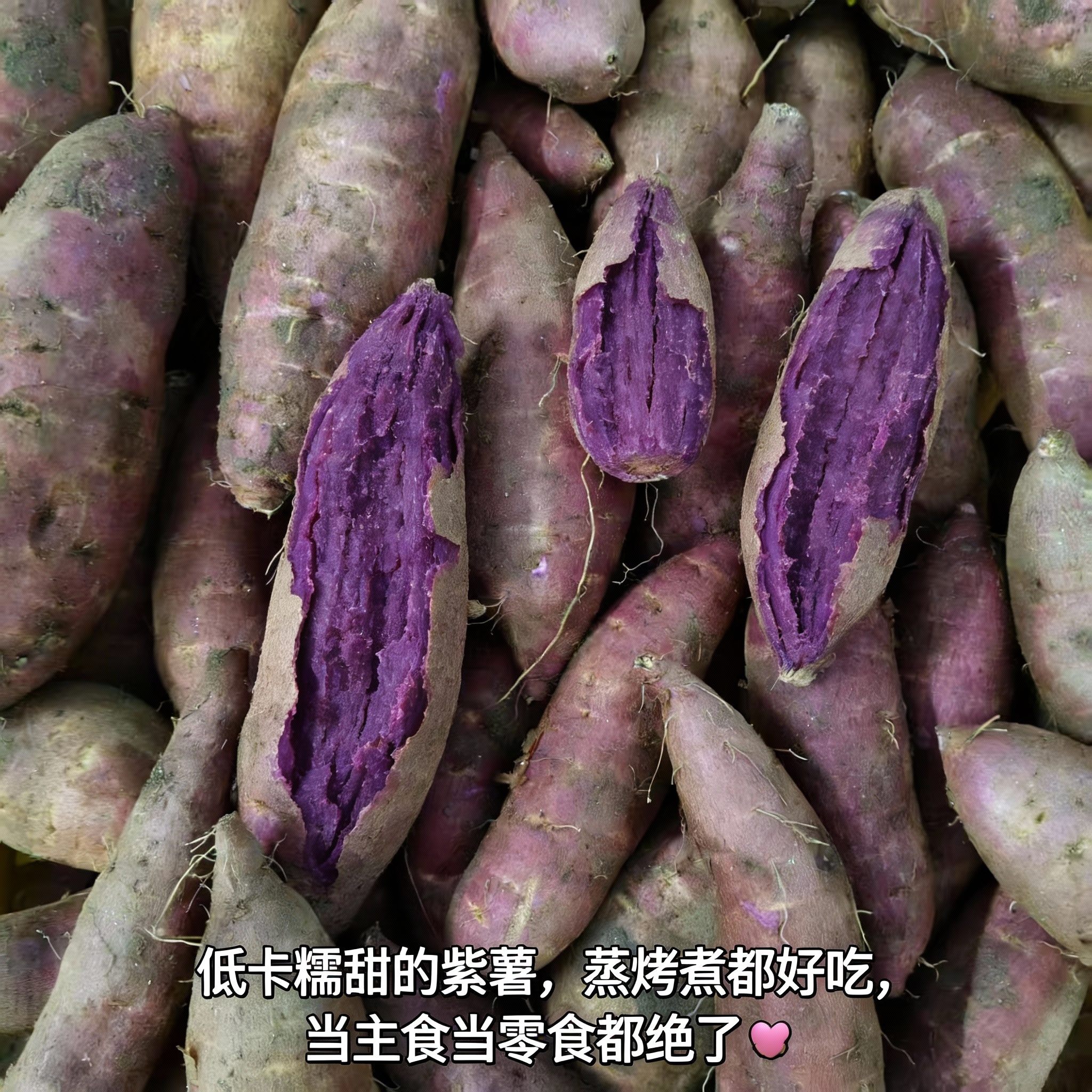 从化良口高山紫心番薯农户自种新鲜采摘香甜可口健康粗粮红薯