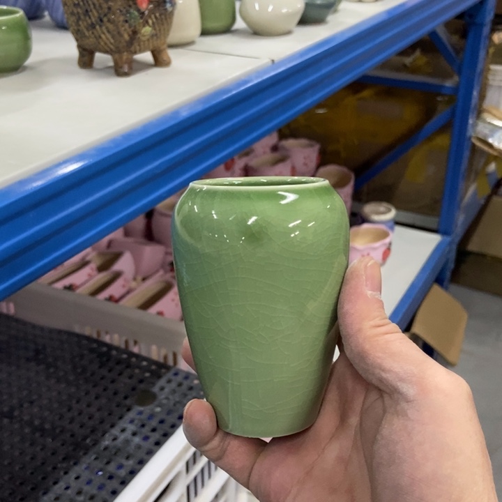 陶瓷花盆单场满9.9发5.5*10