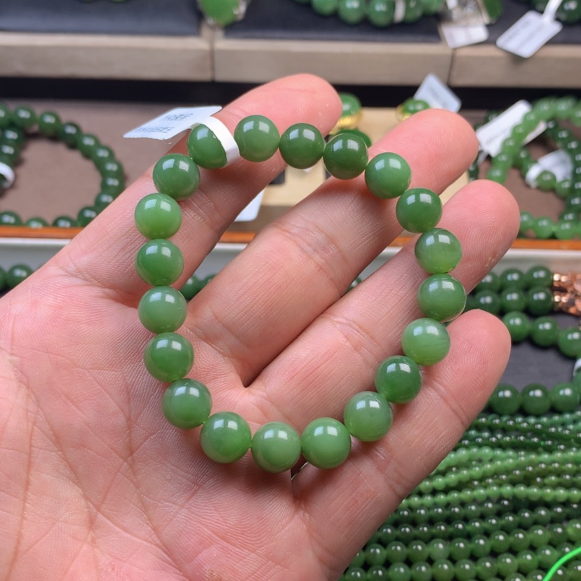 【闪购商品】和田玉（碧玉）手链未镶嵌X****纱10
