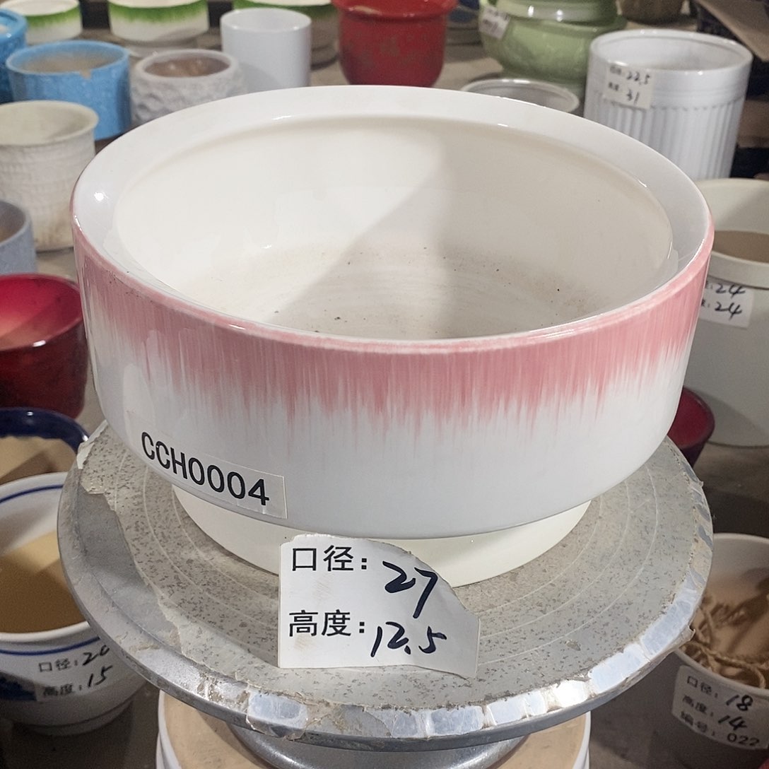 【闪购商品】陶瓷微瑕花盆-CCH004-1个大号