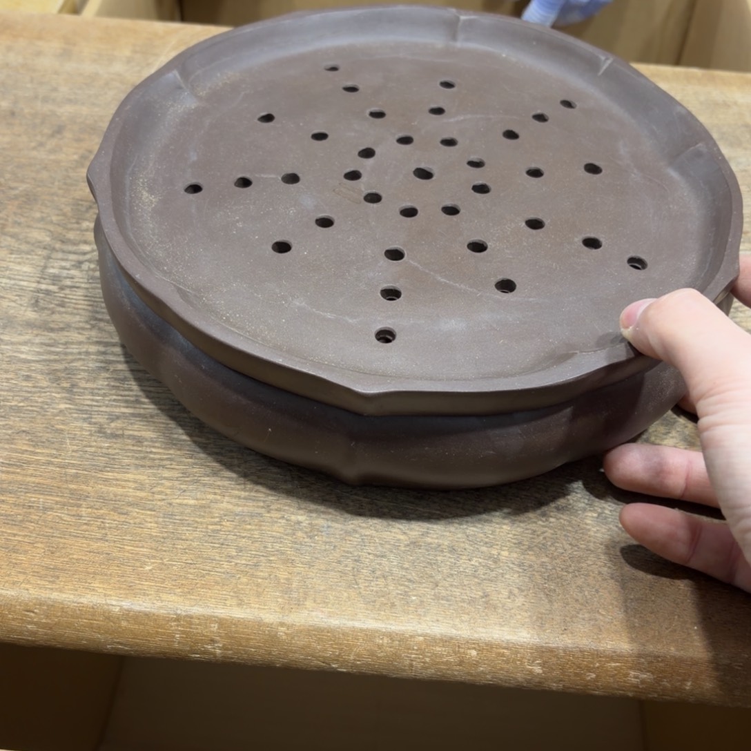 笙***离紫砂茶盘般若中古美术工艺品
