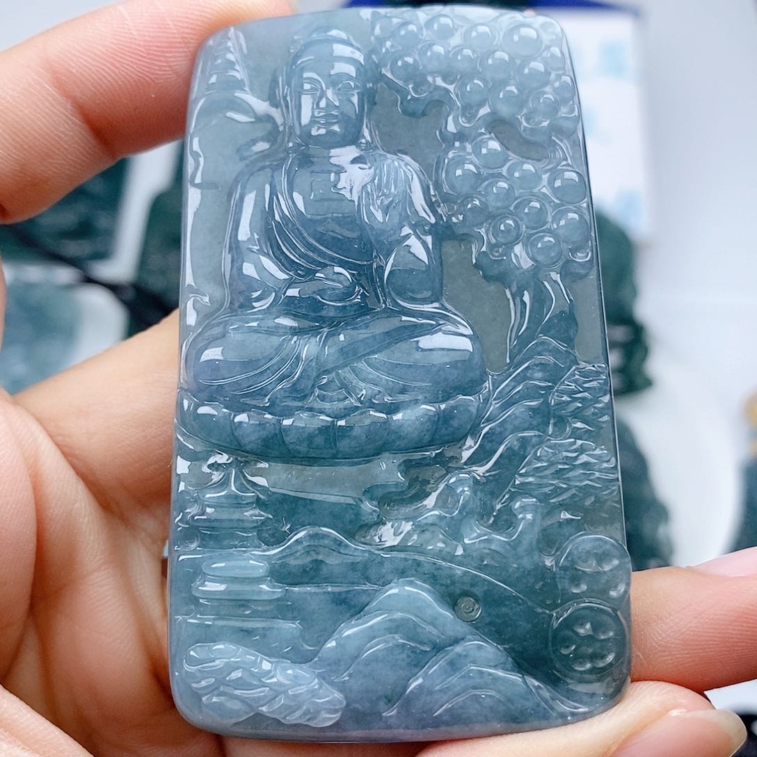 【闪购商品】翡翠未镶嵌颈饰天然a货翡翠