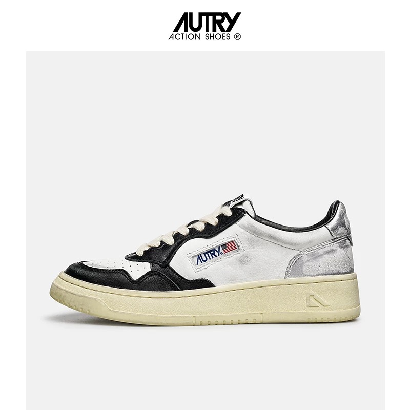 AUTRY专卖店奥特里脏脏鞋 复古做旧小众板鞋经典潮牌小白鞋2025新