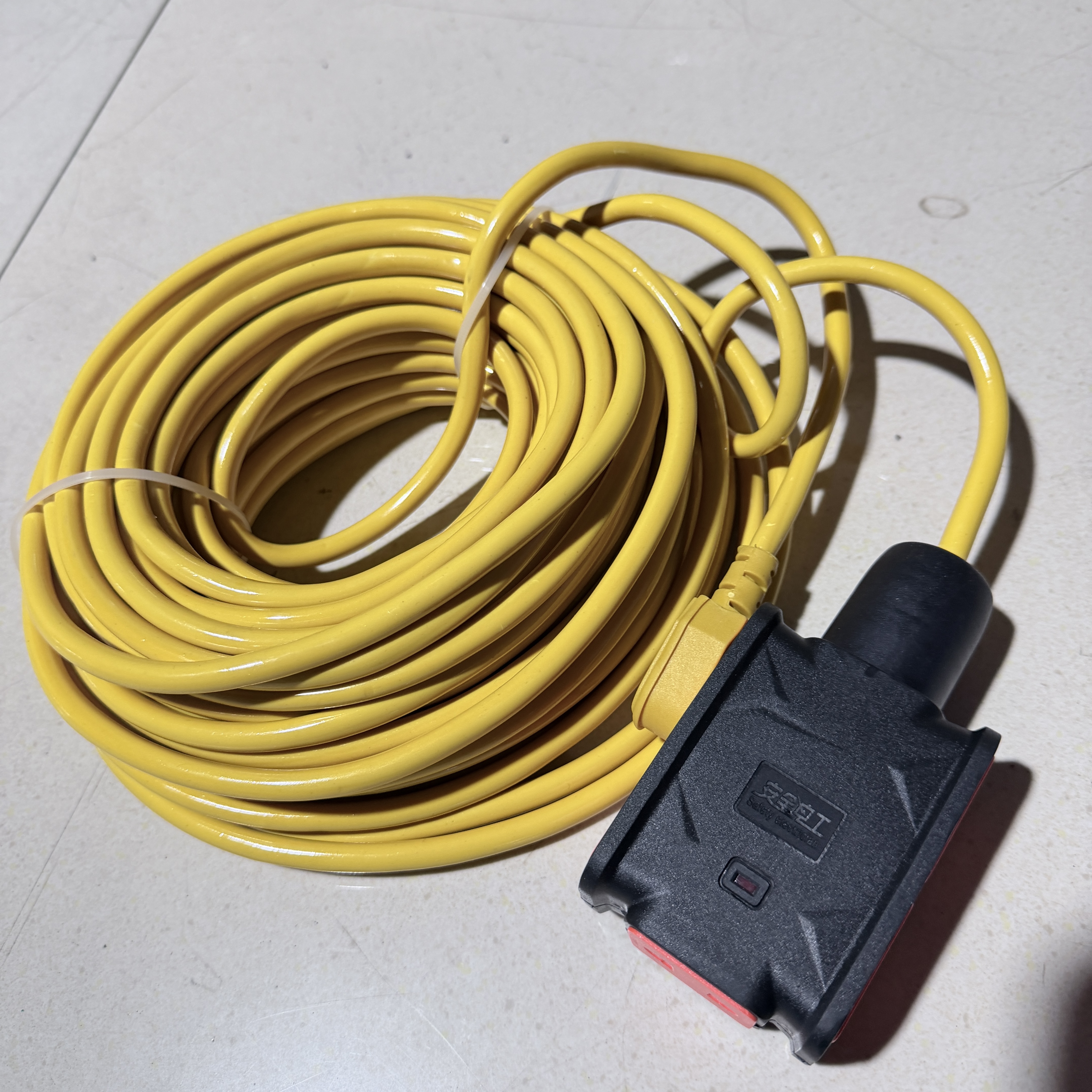 6000W大功率20米加粗黄色延长线