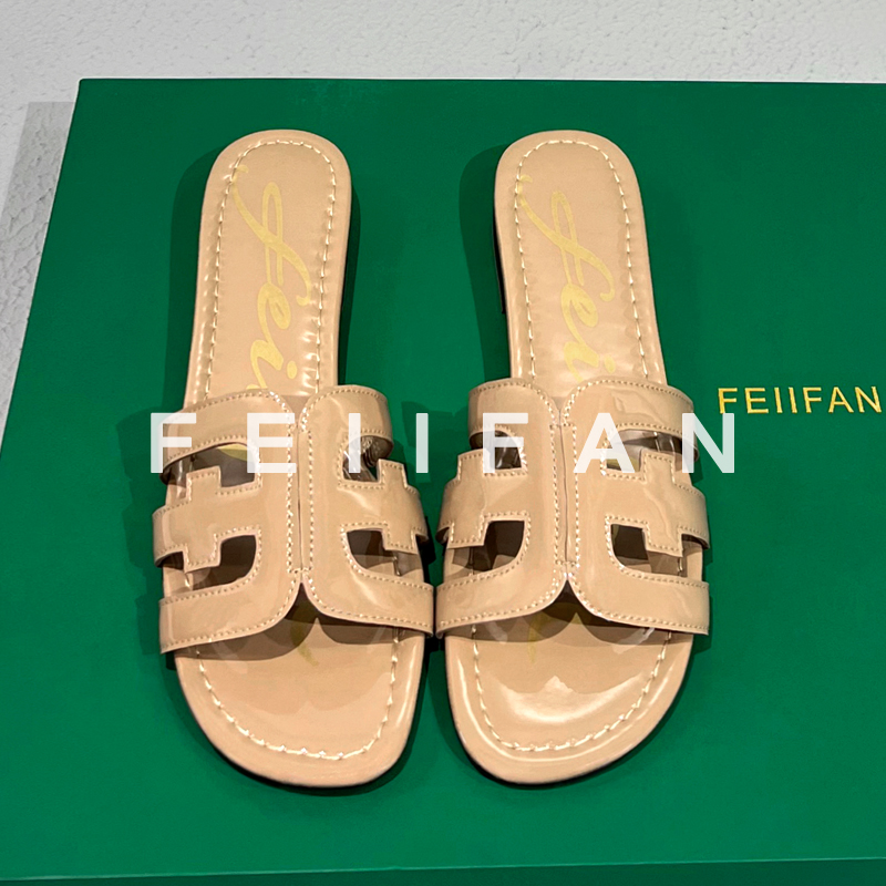 【现货】平底拖鞋2025夏季新款外穿气质百搭女士休闲一字凉拖鞋1230