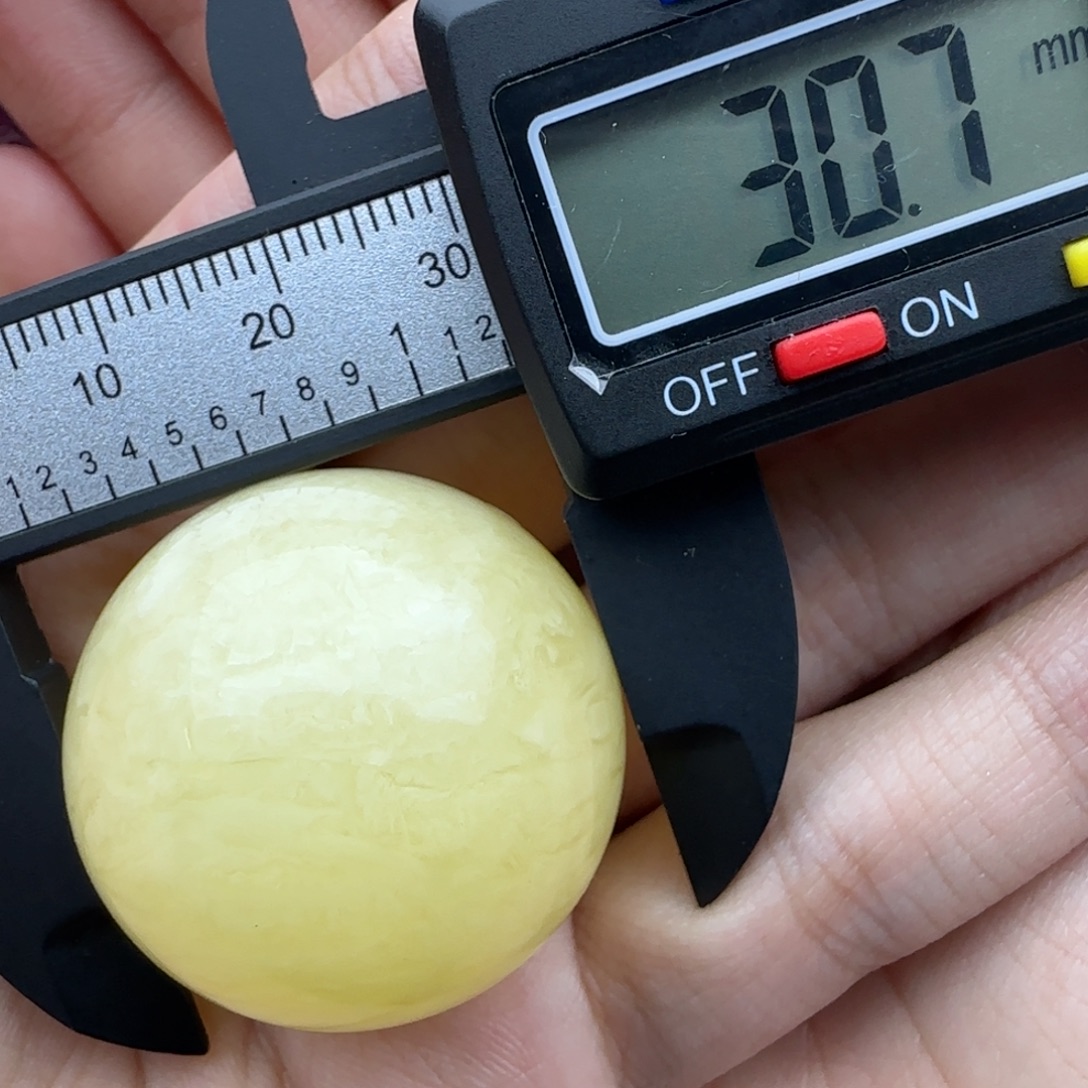 蜜蜡未镶嵌裸石微瑕飘花圆珠