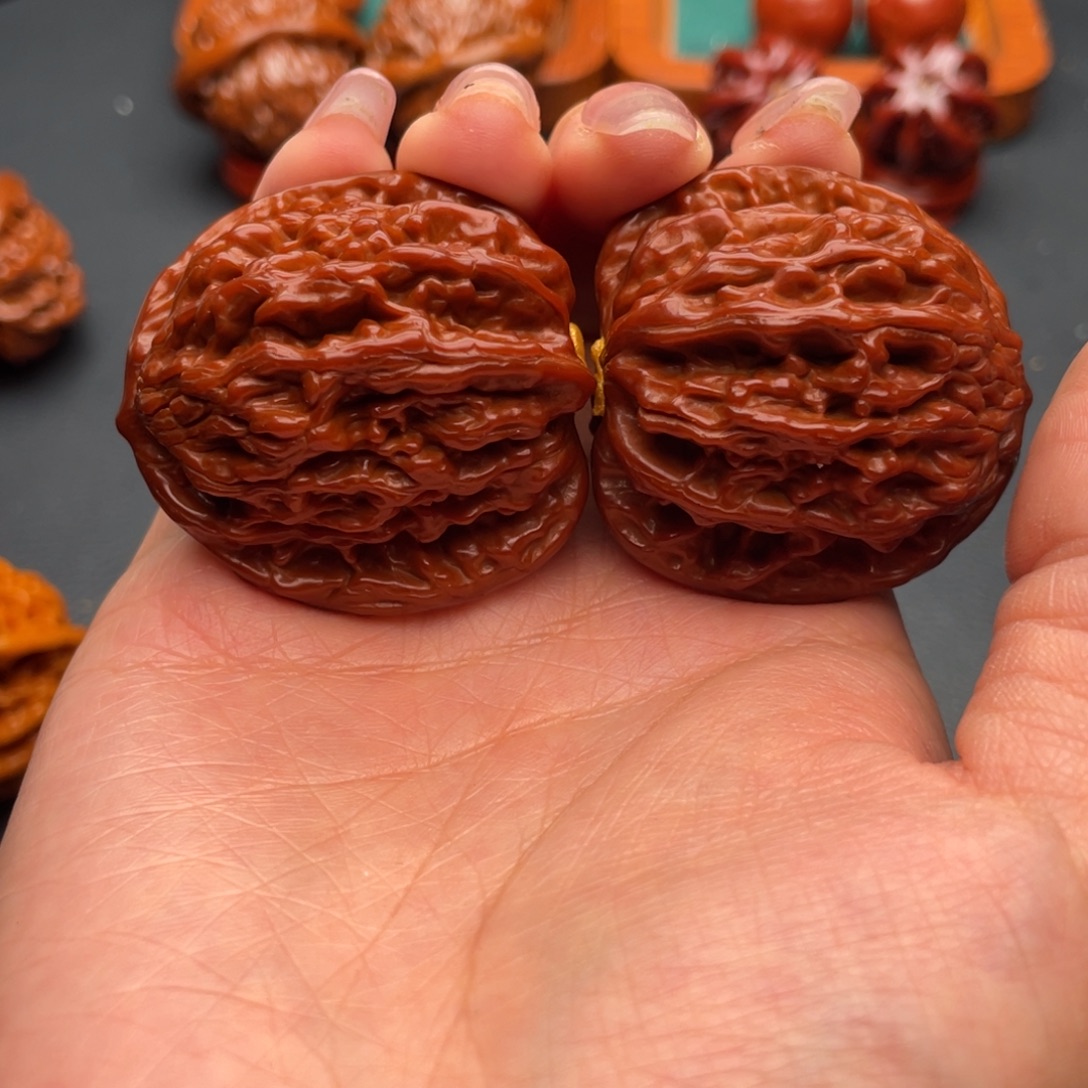 非***界文玩核桃把件麦虎