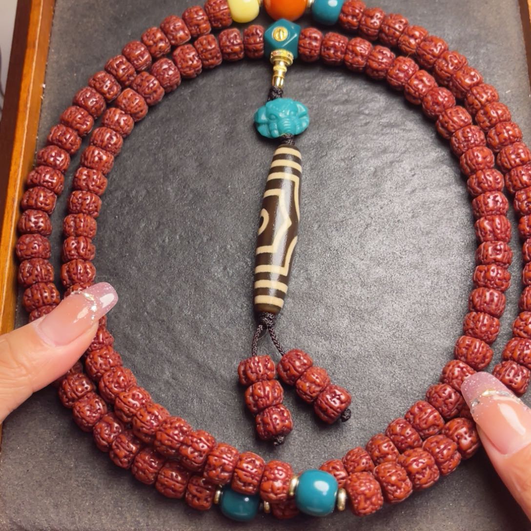 金刚菩提吊坠藏式直切一代龙