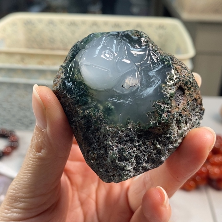 玛瑙/玉髓吊坠(不含链)未镶嵌