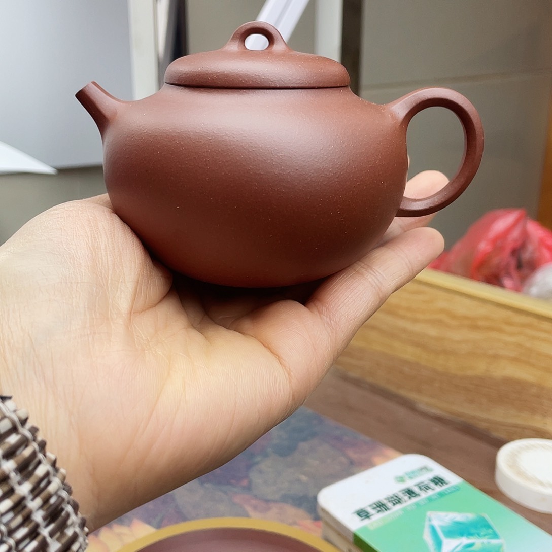 紫砂茶壶黄龙山中曹青六合壶190cc