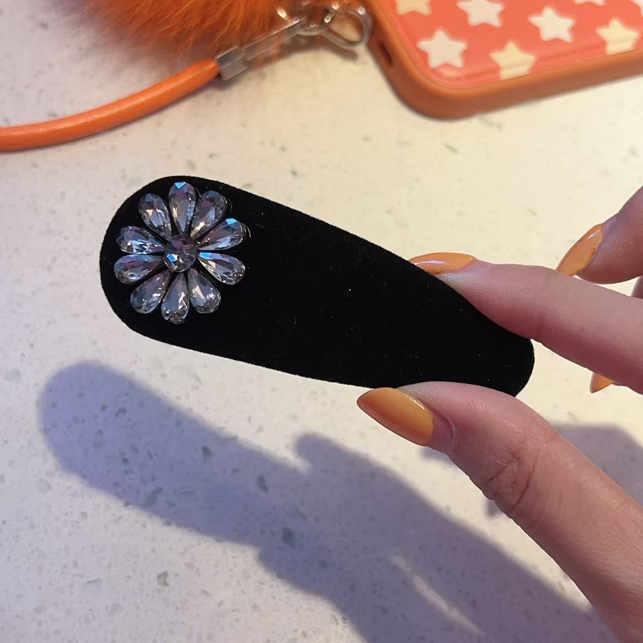 【YFONI】韩国代购新年丝绒发卡~