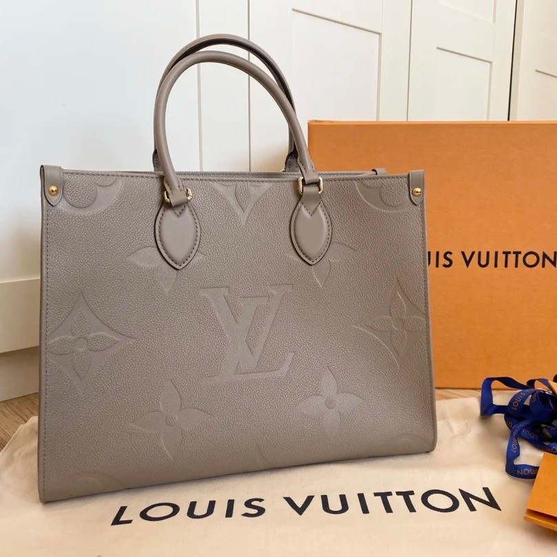 99新 LouisVuitton/路易威登 LV大象灰onthego手提包 25030112-10