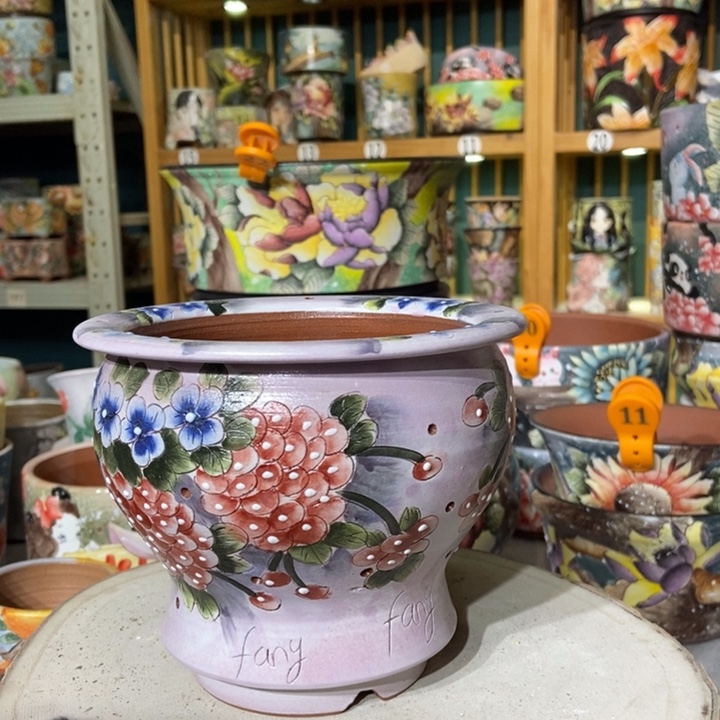 红陶景德镇艺术手绘作品