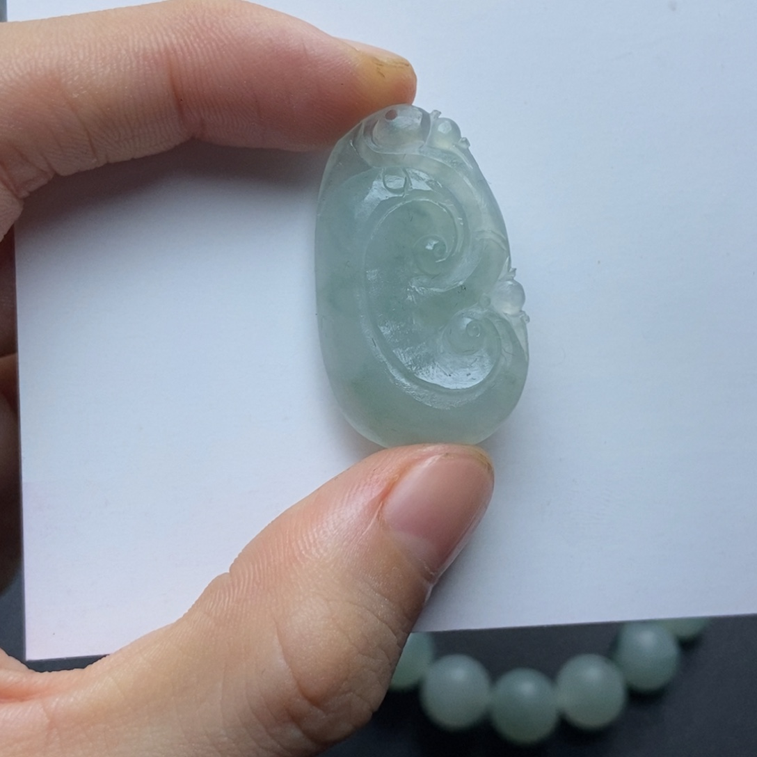 未镶嵌定制翡翠清**意如意