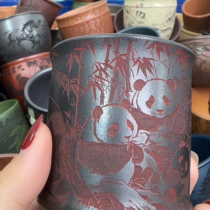 紫砂茶杯紫砂主人杯大放漏！