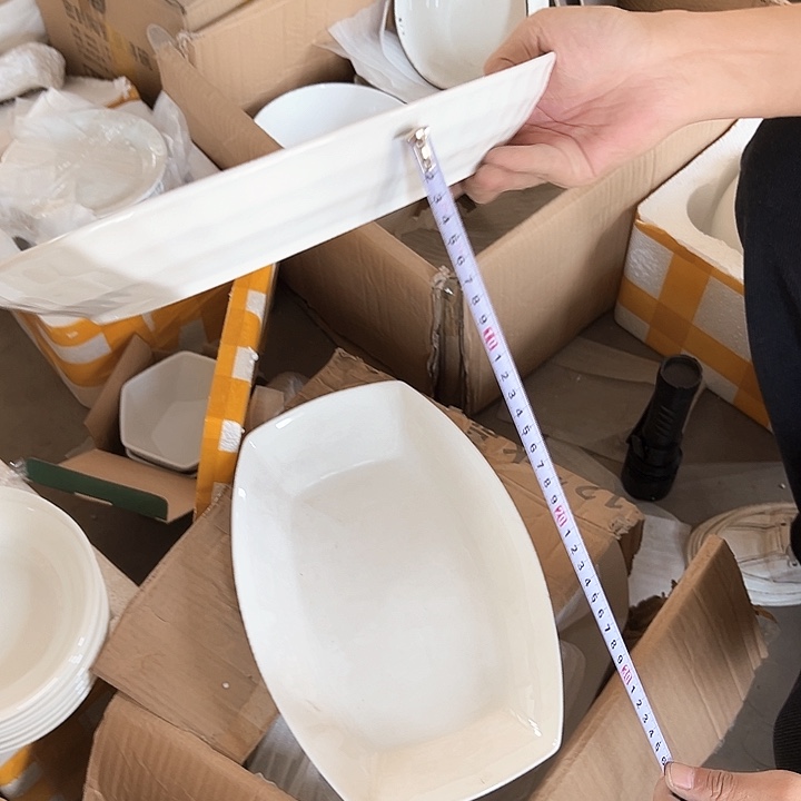 微瑕不退不换不补发 水晶鱼盘2只