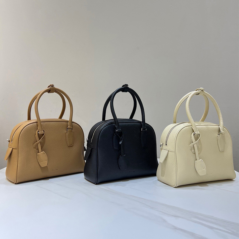 TR原厂皮老钱风简约时尚lndia斜挎手提保龄球包 