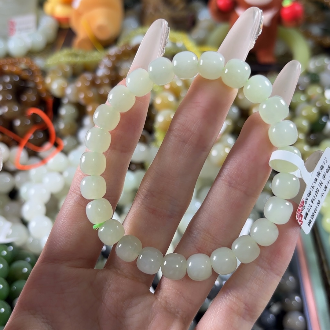 和田玉未镶嵌手链