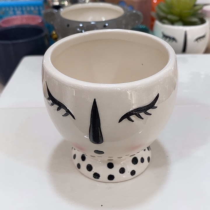 摆件陶盆有孔 微瑕介意勿拍