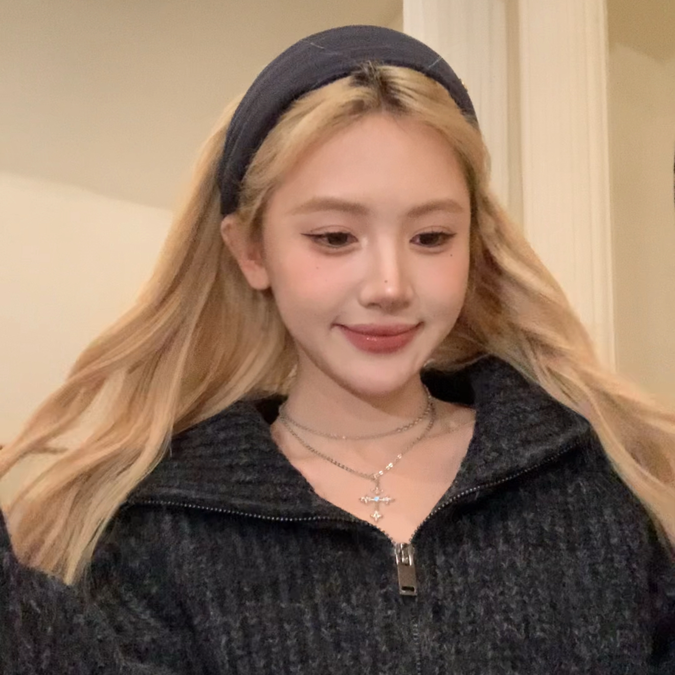 hucares 「普拉提女王」定染蓝灰！神级版型！高颅顶头箍发箍复古秋冬