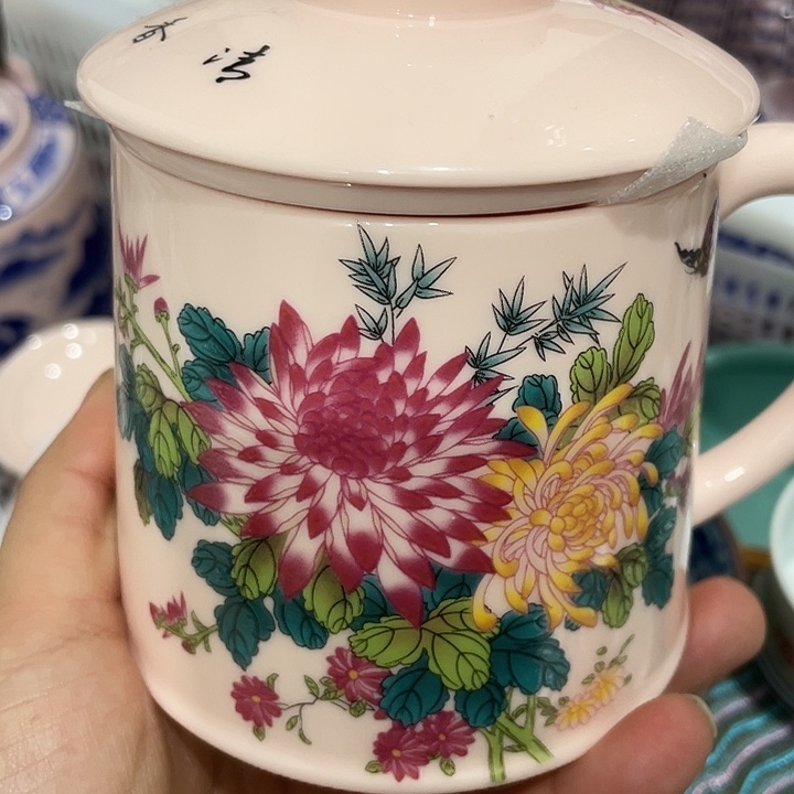 陶摆件景德镇陶瓷主人杯1344