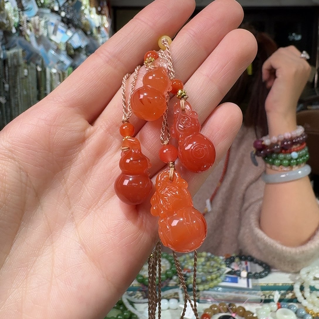 南红玛瑙未镶嵌颈饰拍一发一多样性发货