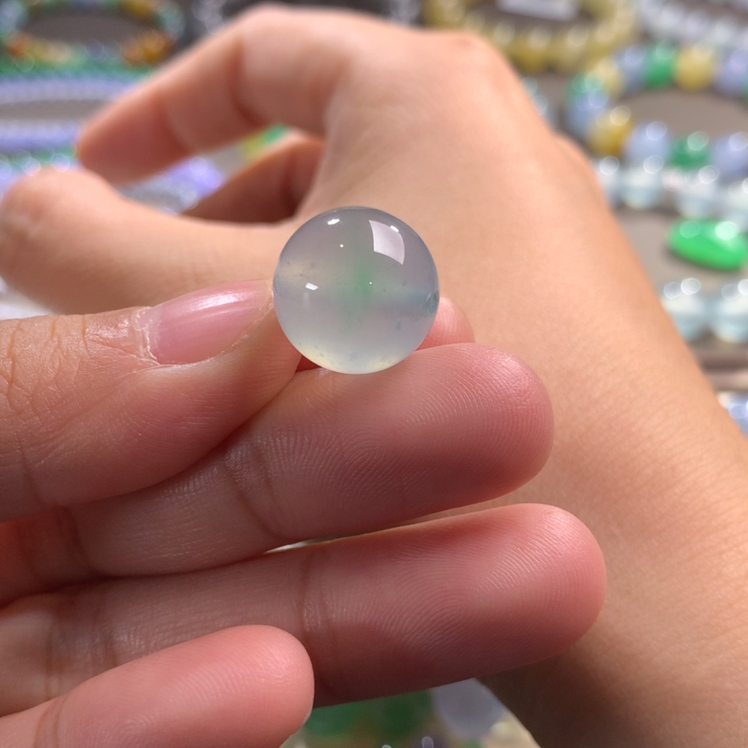 翡翠手链未镶嵌卡13.7