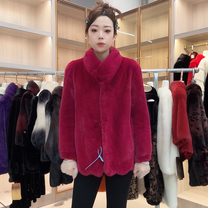 车厘子红立领款yh0456