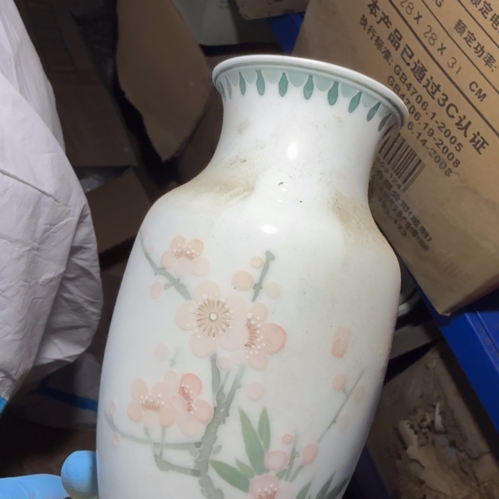 醴陵群力15厘米手绘花瓶