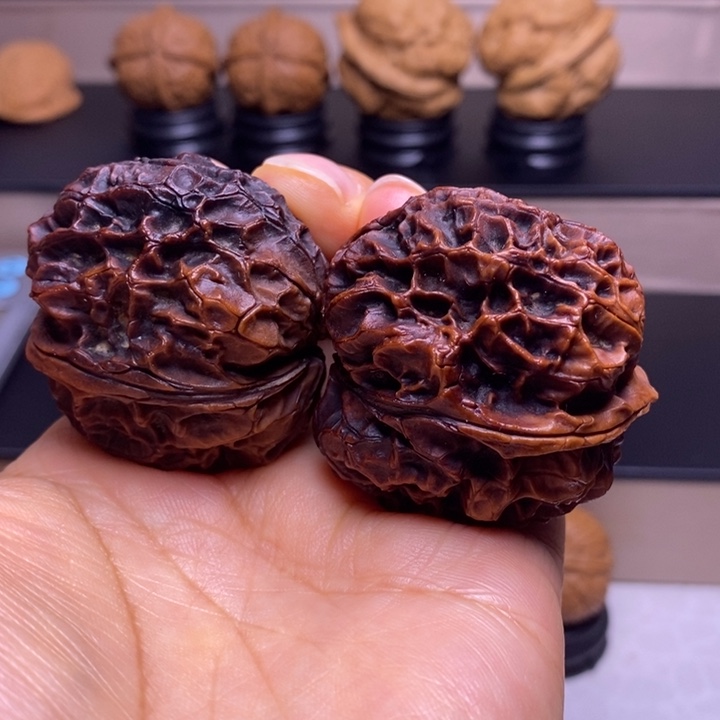 把件文玩核桃紫金龙甲63