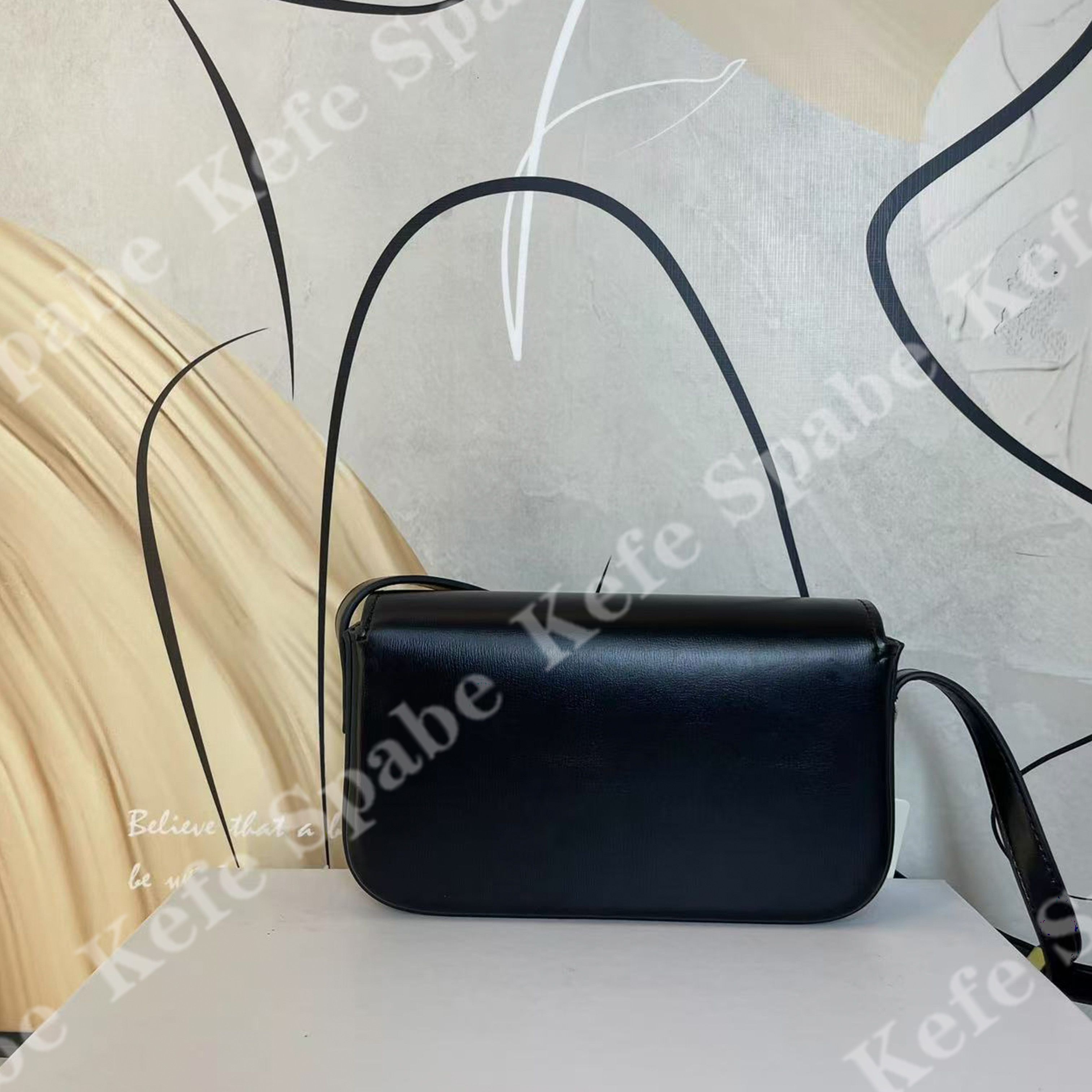 HM034 J25新款黑色单肩腋下豆腐包-1