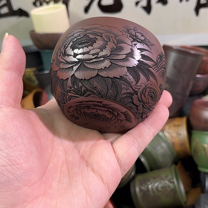 茶杯紫砂全手工紫砂主人杯