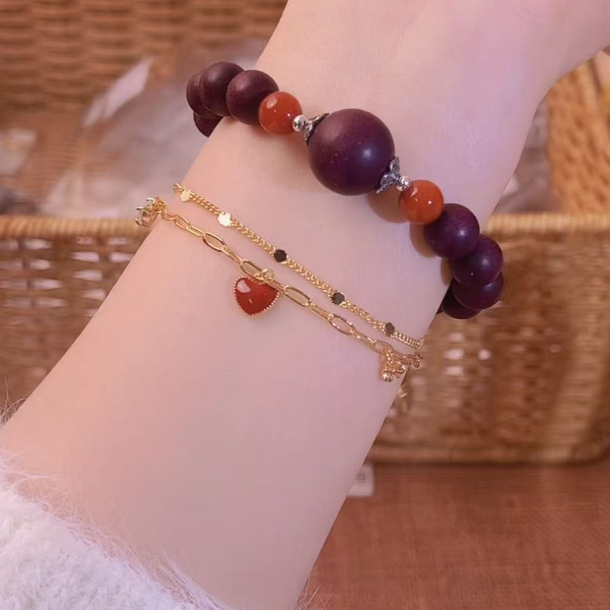 合金布艺手链 洛神