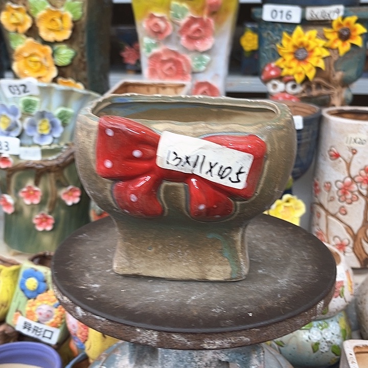 紫砂花盆粗陶材质多肉花盆