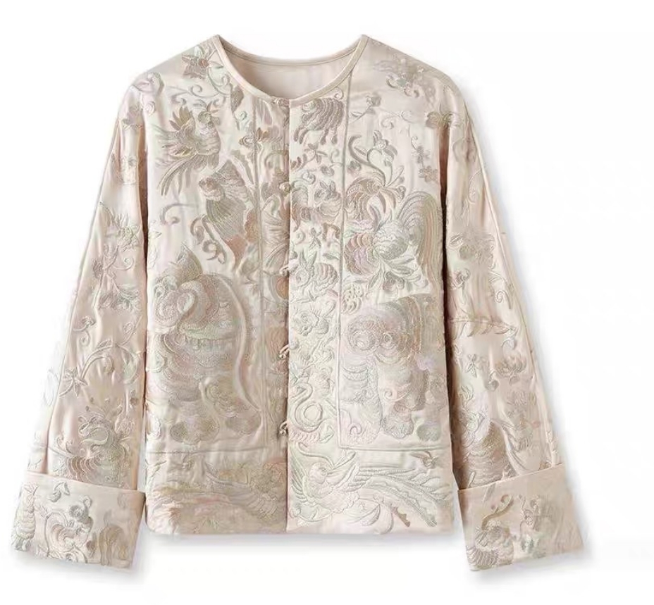 【恣意盎然】新中式刺绣百搭加棉外套2024B2031—希希