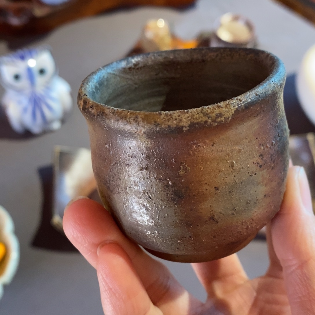 瓷片备前烧主人杯