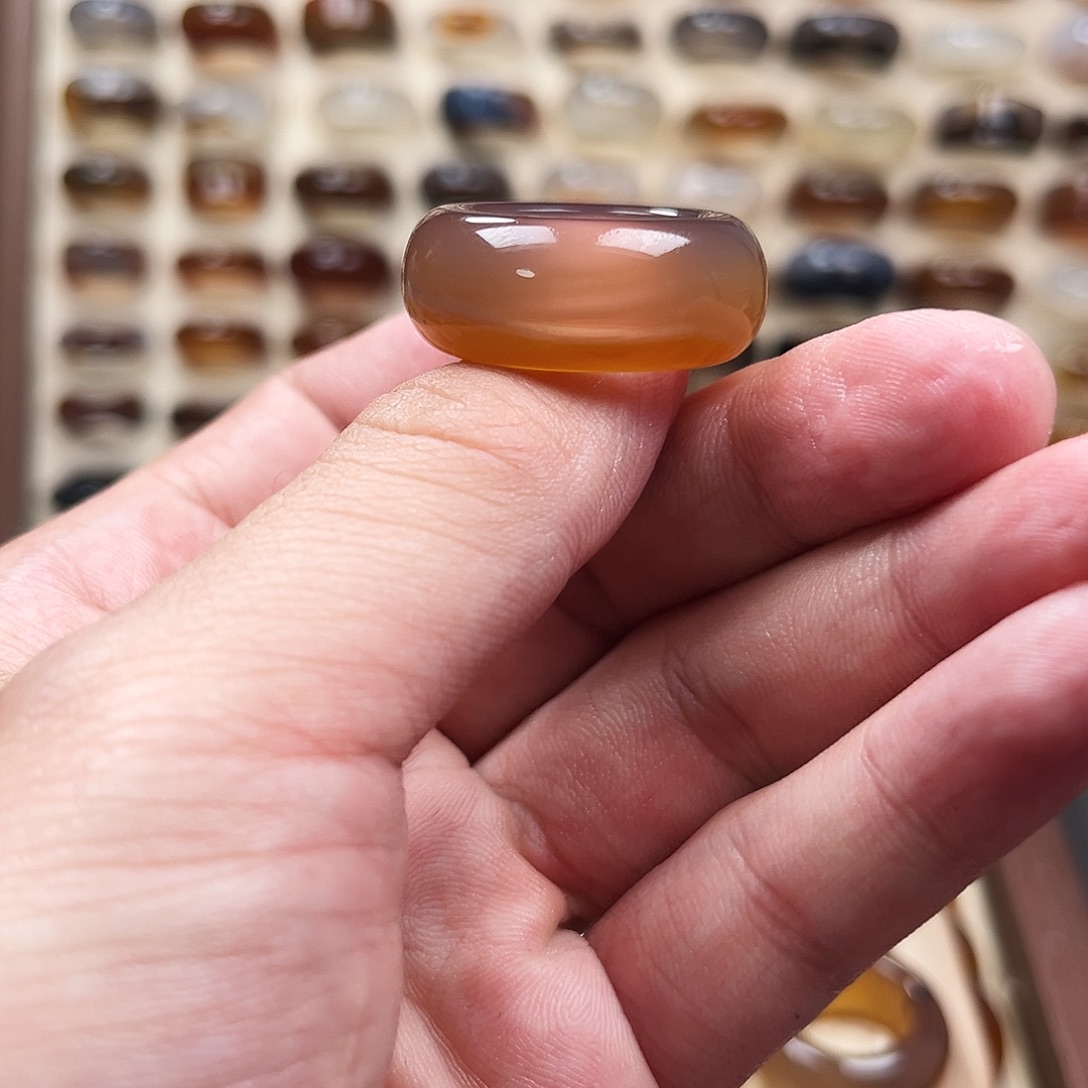 玛瑙/玉髓合金戒指3港17