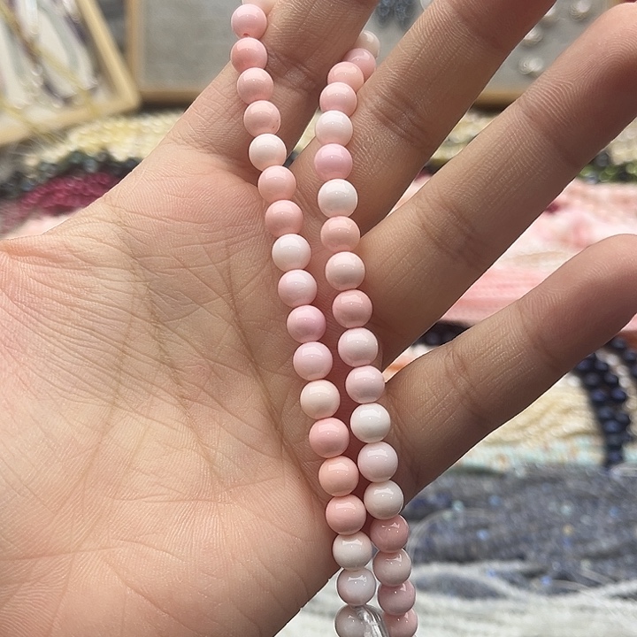 玛瑙/玉髓珠宝半成品未镶嵌6mm左右女王 贝