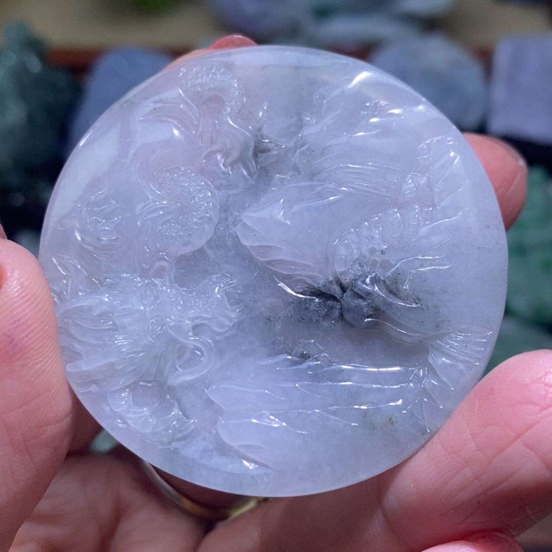 【闪购商品】翡翠未镶嵌颈饰山水