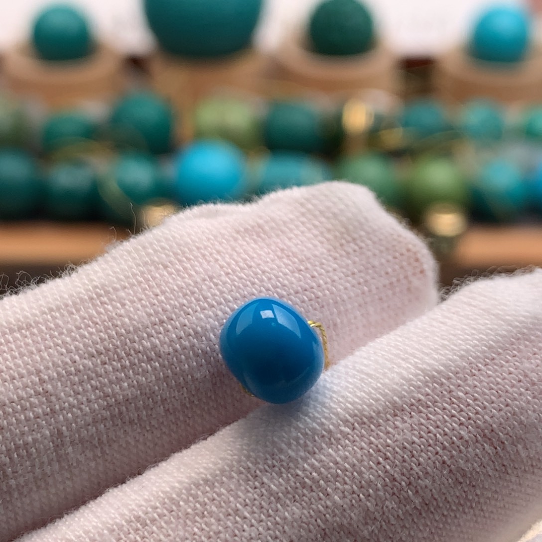 绿松石未镶嵌绿松石7.6mm